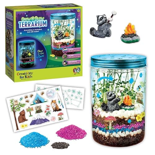 Creativity for Kids Grow 'N Glow Terrarium Kit - Educational Science Kits, Kids Gifts for Boys and Girls, Craft and STEM Projects (Ages 6+) - Image 1
