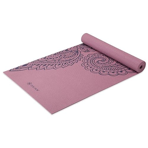 Gaiam Yoga Mat - Premium Thick Non Slip Exercise & Fitness Mat for All Types of Yoga, Pilates & Floor Workouts | Printed Design | Sticky Non-Slip Surface | 5mm Cushioning | Yoga, Pilates & Floor Workouts | 68"x24" - Image 1