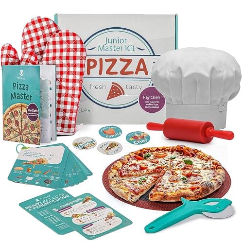 Tovla Jr. Ultimate Real Pizza Cooking Kit for Kids – Fun DIY Baking Set, STEM Activity for Ages 4+, Visual Learning Pizza Tools, Great Gift for Young Chefs - Image 1