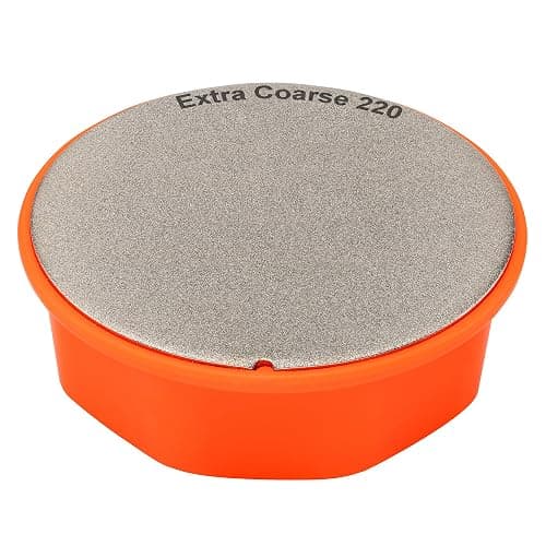 SHARPAL 216N Dual-Grit Diamond Sharpening Stone – Extra Coarse 220 / Fine 600 Grit Knife & Garden Tool Sharpener for Lawn Mower Blades, Axes, Hatchets, Machetes, Hedge Shears, Chisels & More - Image 1