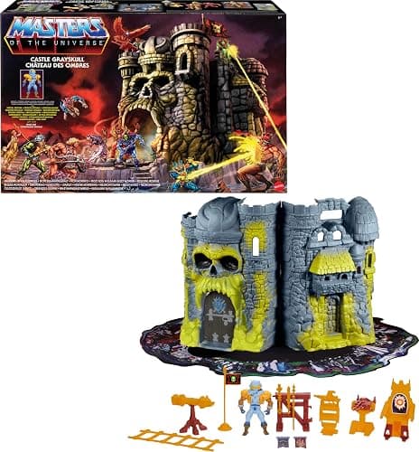Masters of the Universe Vintage Castle Grayskull Playset with Display Mat & Spaceman Figure, Jawbridge & Other Features & Accessories (Amazon Exclusive) - Image 1