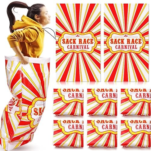 Zhengmy 12 Pcs Large Potato Sack Race Bags 24"x40" Racing Bags for Adults, Outdoor Lawn Games, Family Reunion, Outdoor Picnic Party, Outside Yard Lawn Easter Carnival Games - Image 1