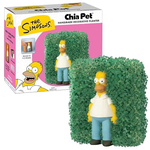 Chia Pet The Simpsons - Homer with Seed Pack, Decorative Pottery Planter, Easy to Do and Fun to Grow, Novelty Gift, Perfect for Any Occasion - Image 1