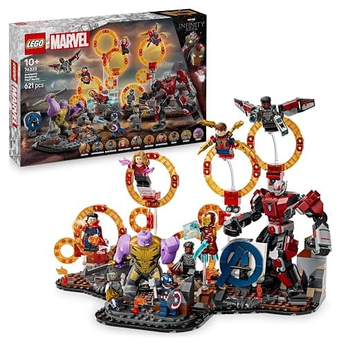 LEGO Marvel Avengers: Endgame Final Battle Building Toy with a Thanos Figure, Ant-Man Mech & 9 Minifigures incl. Captain America, Black Panther, Iron Man & Doctor Strange - Gift for Boys & Girls 76323 - Image 1