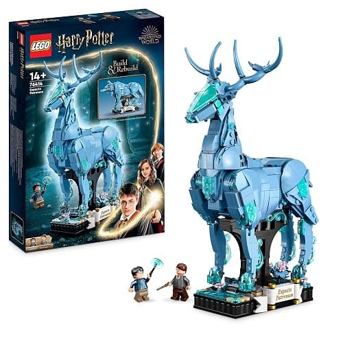 LEGO Harry Potter Expecto Patronum Set 2 in 1 con Figure Animali del Cervo e del Lupo, Accessorio per Decorazione Camera da Letto, Idee Regali Magici per Adolescenti, Uomo, Donna, Lui o Lei 76414 - Image 1