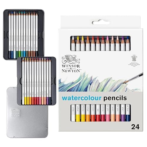 Winsor & Newton Studio Collection Artist Pencils, Watercolor Pencils, Set of 24 - Image 1