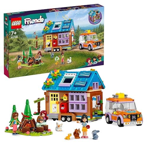 LEGO Friends Mobile Tiny House, Forest Camping Opening Dollshouse Playset with Toy Car for 7 Plus Year Old Girls and Boys, Includes Leo & Liann Mini-Doll Figures, Birthday Gift Idea for Kids 41735 - Image 1