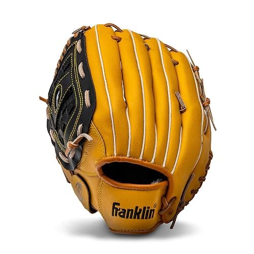 Franklin Sports Field Master Baseball + Softball Glove - Field Master Adult + Youth Baseball + Softball Mitt - Men's + Women's Gloves - Right Hand Throw - Image 1