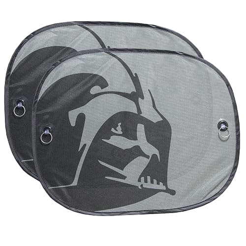 Plasticolor 003746R01 Star Wars Darth Vader 2-Piece Magic Car Truck SUV Spring Side Window Sunshade, 14"x17.5" - Image 1