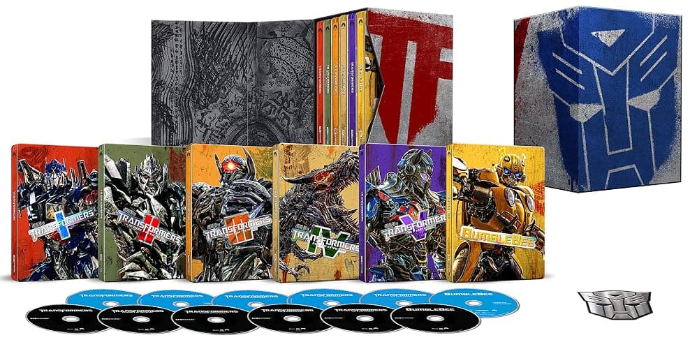 Transformers 6-Movie Collection (Steelbook) (4K UHD + Blu-ray): Transformers, La Venganza de los Caidos, El Lado Oscuro de la Luna, La Era de la Extincion, El Ultimo Caballero, Bumblebee - Image 1