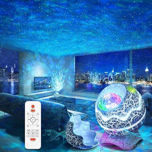 Rossetta Galaxy Projector, Star Projector for Bedroom, Night Lights for Kids Room with White Noise, Bluetooth Speaker, Timer and Remote, Room Decor, Gifts for Girls, Boys, Adults, Christmas, Birthday - Image 1