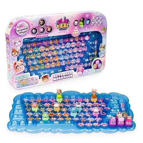 Clickeez Keyboard Mega Pack (Series 3) Includes Case and 12 Characters | Bubble Pops Theme, Rare Surprises, Click‑To‑Collect Fun For Ages 6+ - Image 1