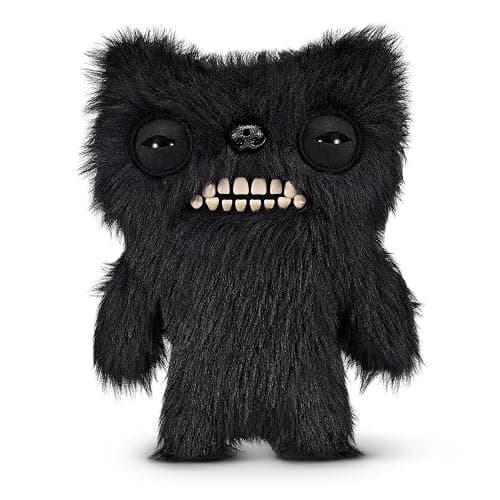 Fuggler Fart Face 9-inch Assortment Series 1 (Munch Munch – Black long) by ZURU, Funny Ugly Monster Plush Toy - Munch Munch – Black Long) - Image 1