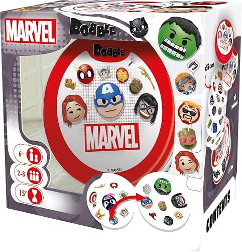 Asmodee | Dobble Marvel Emoji | Family Card Game | Ages 6+ | 2-8 Players | 15 Minutes Playing Time - Image 1