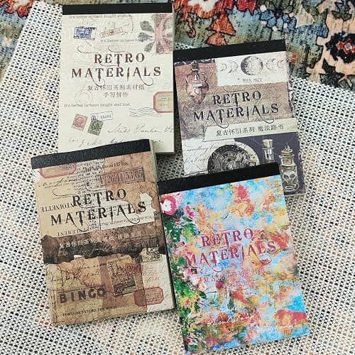 400 PCS Scrapbooking Supplies Vintage Scrapbook Paper Decorative Paper Bullet Collage Basing Photo Junk Journaling Supplies Album Embellishment Art Craft Aesthetic Planners Scrapbook Gift - Image 1