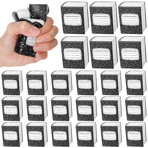 24 Pcs Stress Balls Toys Gift for Kids Back to School Gifts for Student Book Squishy's Fidget Toy Bulk First Day of School Party Favor Classroom Reward Prize Relief Toy for Exchange Gift (Funny) - Image 1