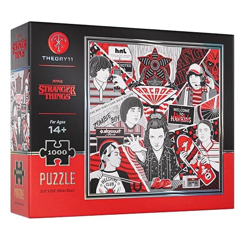 theory11 Stranger Things Jigsaw Puzzle - 1,000 Piece Jigsaw Puzzle - Officially Licensed Stranger Things Merchandise & Collectibles - Precision Fit and Premium Quality - Intermediate Puzzle - Image 1
