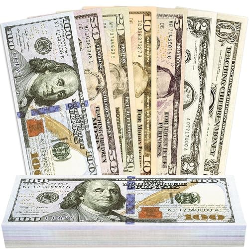 MAGLOGY 210 Pcs Play Money Kids Set, Number Learning Play for Kids Teaching Counting Toys, Ages 3 and Up Kid Education Develop Early Math Skills, Birthday Gift for Boys & Girls - Image 1