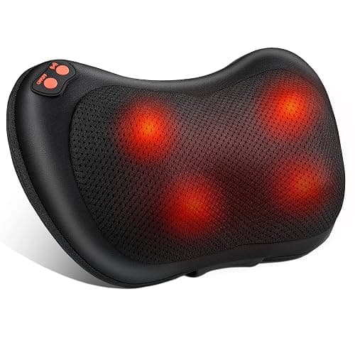 Cuscini per Massaggi Elettrici Cuscino Massaggiante Shiatsu per 3 Velocita con Cambio di Direzione e 4 Nodi di Massaggio per Collo dei Rilassarsi Muscolare Adatto a Casa Ufficio Come Regalo - Image 1