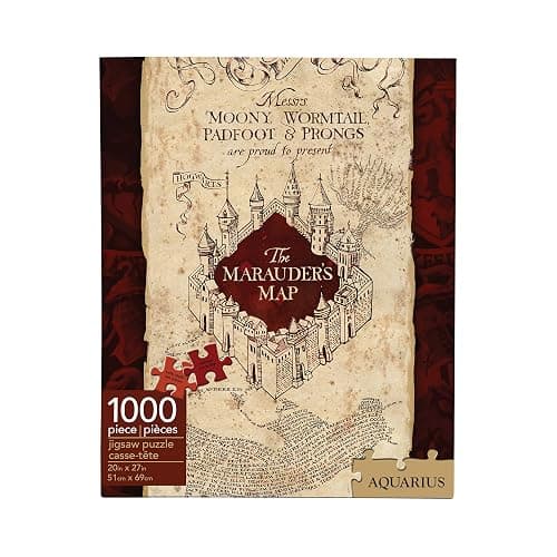 Aquarius Harry Potter Puzzle Marauder's Map (1000 Piece Jigsaw Puzzle) - Officially Licensed Harry Potter Merchandise & Collectibles - Glare Free - Precision Fit - 20x27in - Image 1