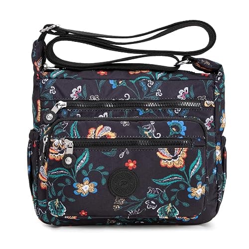 Pealwel Women Shoulder Handbag Roomy Multiple Pockets Bag Ladies Crossbody Purse Tote Top Handle Satchel - Image 1