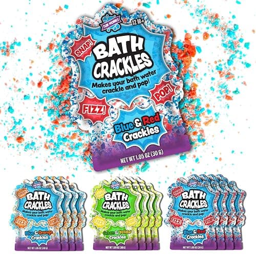 Tub Works® Bath Crackles Bath Toy, Variety 12 Pack | Nontoxic & Fragrance-Free | Makes Bath Water Crackle & Pop for a Unique Kids Bath | Swirl Water for Fizzy Fun | Sensory Kids & Toddler Bath Toys - Image 1