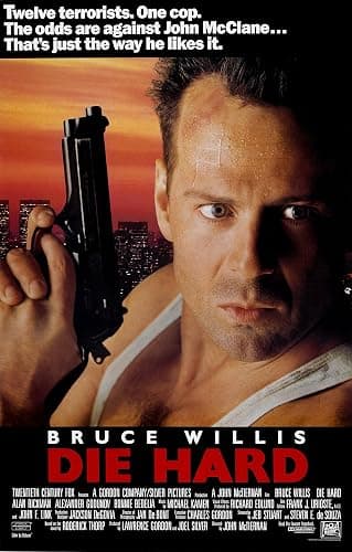 Die Hard (1988) Movie Poster Bruce Willis 24x36 This is a Certified Print with Holographic Sequential Numbering for Authenticity - Image 1
