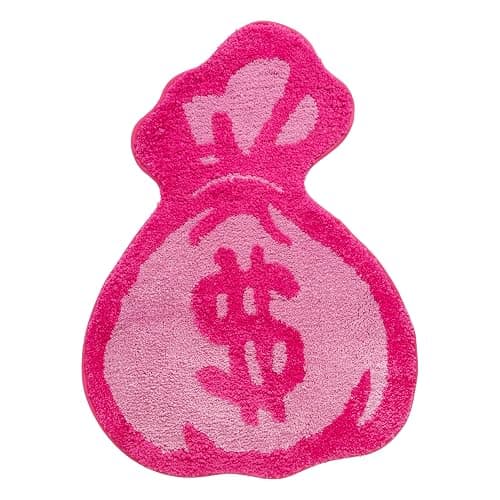 LAKEA Purse Rugs Tufted Material Cartoon Carpet Anime Home Soft Fur Rugs Bedroom Living Room Doormat Decor Floor Mat (31.5X23.6inch) (Rounded, 31.5X23.6 inch) - Image 1