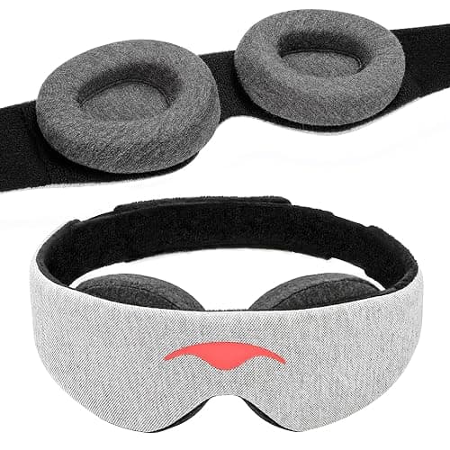 Manta Sleep Mask - 100% Light Blocking, Adjustable Sleeping Mask with Detachable Eye Cups, Ultra Comfortable for Women & Men, Zero Pressure on Lashes, Perfect for Travel/Shift Work - Image 1