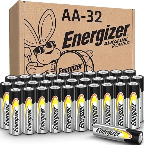Energizer AA Batteries Alkaline Power, 32 Count Alkaline Double A Battery Pack - Image 1