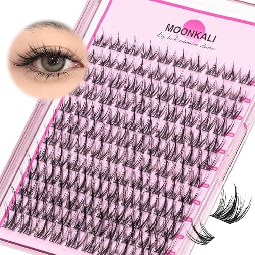 MOONKALI Natural Lash Clusters Wispy Eyelash Clusters Manga Cluster Eyelash Extensions 10-16MM CC Curly Fairy Lashes Cluster Eyelashes Individual Lashes DIY Eyelash Extensions 120PCS Lash Extension - Image 1