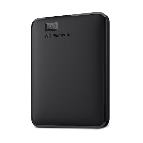 WD 5TB Elements Portable External Hard Drive for Windows, USB 3.2 Gen 1/USB 3.0 for PC & Mac, Plug and Play Ready - WDBU6Y0050BBK-WESN - 5TB - Image 1