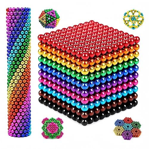 1000PCS ππππ£ππ©ππ Balls Building 3MM, 10 Colors Stress Relief Desk Toys for Adults, Fidget for Office, 3D Puzzle Sculpture Building Blocks, Creative Gift for 18+ Only. - Image 1