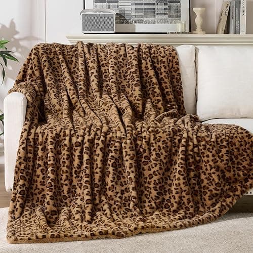 GALMAXS7 Cheetah Print Throw Blanket, Double-Sided Plush Faux Fur, 50"x60" | 500GSM Faux Fur,Double-Sided Leopard Design,Ultra Soft Plush Feel,All Season Cozy Blanket,No Shedding,Machine Washable - Image 1