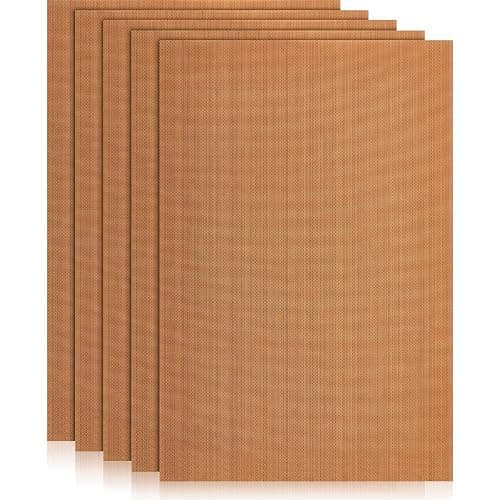 Honeydak Clay Oven Safe Work Mat Non Skid Mat Polymer Clay Bake Tool Oven Liners for DIY Crafts Projects,7.9 x 11.8 Inches(5 Pack) - Image 1