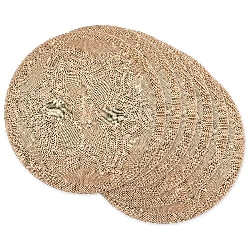 DII Floral Braided Placemat Set