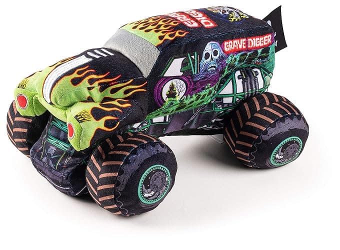 Jay Franco Monster Jam Grave Digger Plush Stuffed Pillow Buddy - Super Soft Polyester Microfiber, 12.5 inch (Official Monster Jam Product) - Image 1