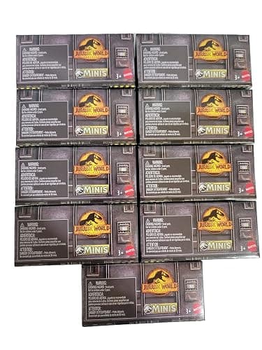 Jurassic World Dominion Minis Dinosaurs – 9 Blind Box Surprise Packs (GWP38‑956C) | Complete Bundle | 1.125″ Scale Collectible Mini Dinosaurs – Mattel Ages 3+ - Image 1