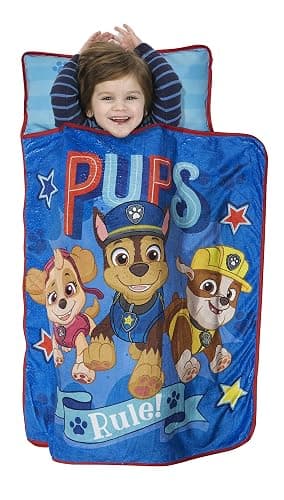 Paw Patrol We're a Team Nap-Mat Set– Quilted Nap Mat with Built-in Pillow and Plush Blanket – Portable Nap Mat for Daycare, Preschool, Sleepovers & Travel – for Boys or Girls Ages 3+ - Image 1