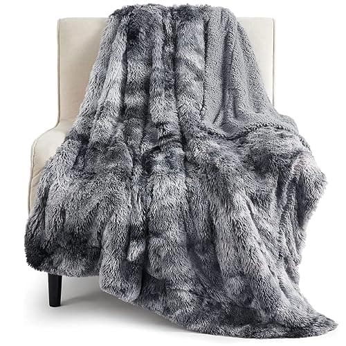 Bedsure GentleSoft Fluffy Fuzzy Faux Fur Throw Blanket for Couch, Soft Sherpa Fleece Cozy Gifts for Women, Plush Bed Blanket Christmas Room Decor for Men, Thick Warm Minky Teen Gifts Winter Bedding - Image 1