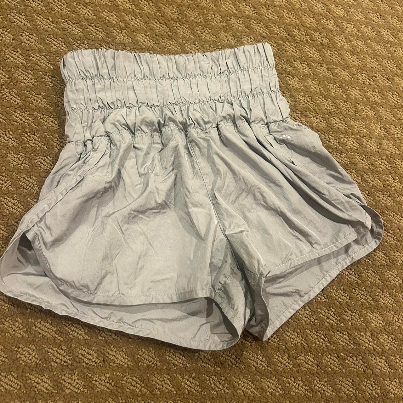 Grey Free People movement high waisted shorts
Size... - Image 1