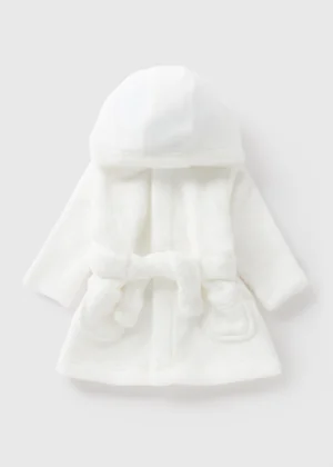 Baby White Dressing Gown (Newborn-18mths) - Image 1