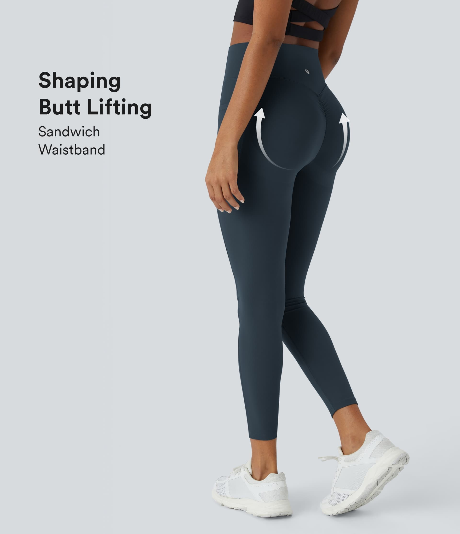Halara UltraSculpt™ SoCinched High Waisted Scrunch Butt Lifting Tummy Control Pocket Shaping Training Leggings - Image 1