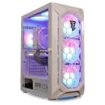 ViprTech Ghost Gaming PC Desktop Computer - AMD Ryzen 5 5600 (12-LCore 4.4Ghz), NVIDIA RTX 3060 12GB, 16GB DDR4 RAM, 512GB NVMe SSD, VR-Ready, Streaming, WiFi, RGB, Win 11, White - Image 1