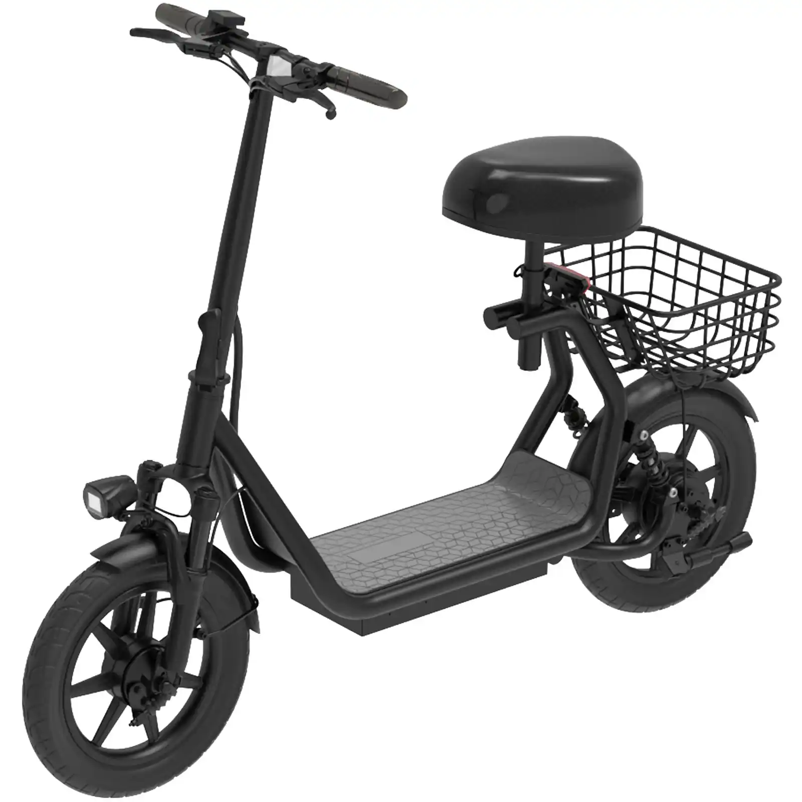 HiBoy - U2 Electric Scooter with Seat w/ 25 mi Max Operating Range & 20 mph Max Speed - Black - Image 1