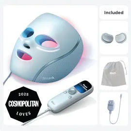 Shark™ CryoGlow™ Red Blue & Infrared iQLED Face Mask & Under Eye Cooling - (Blue Frost) - Image 1