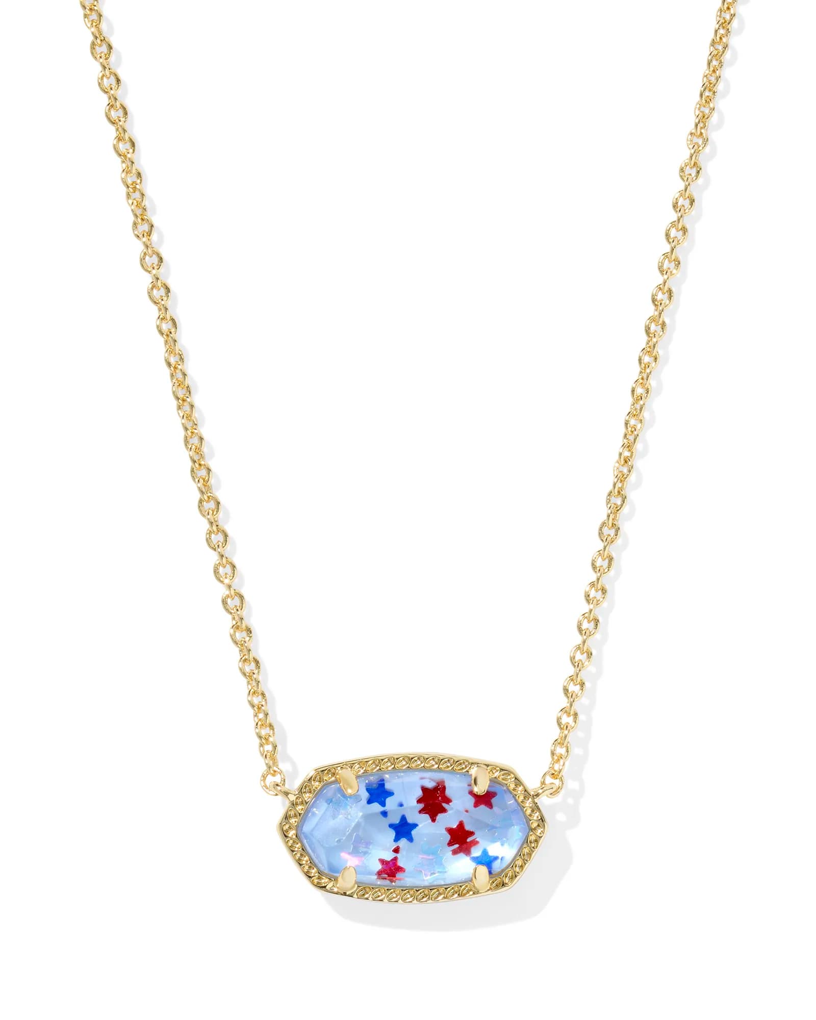 Elisa Gold Short Pendant Necklace - Image 1