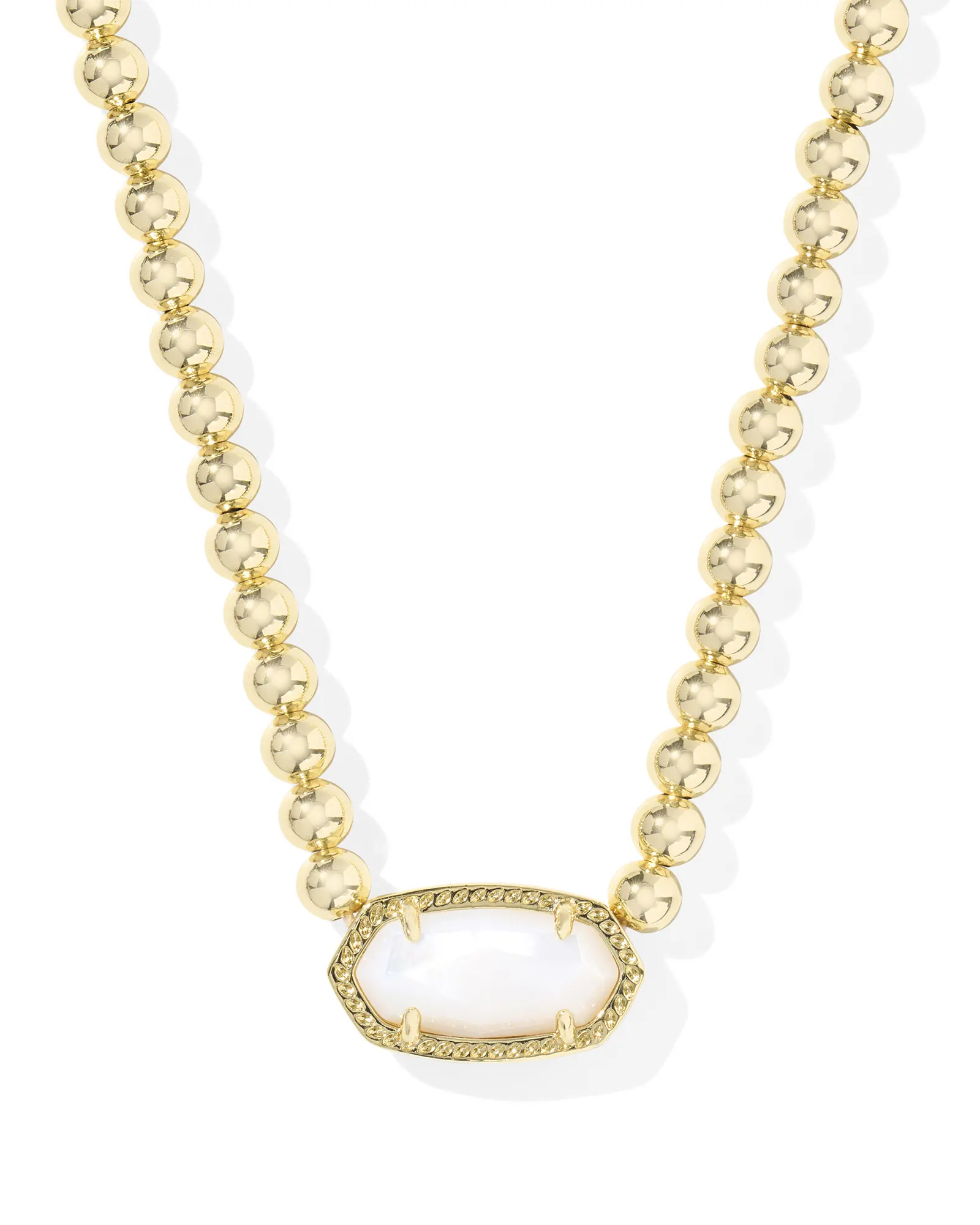 Elisa Gold Beaded Necklace - Image 1