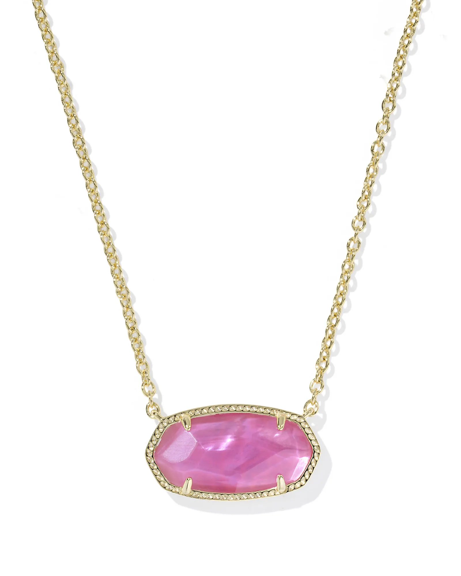 Elisa Gold Statement Short Pendant Necklace - Image 1
