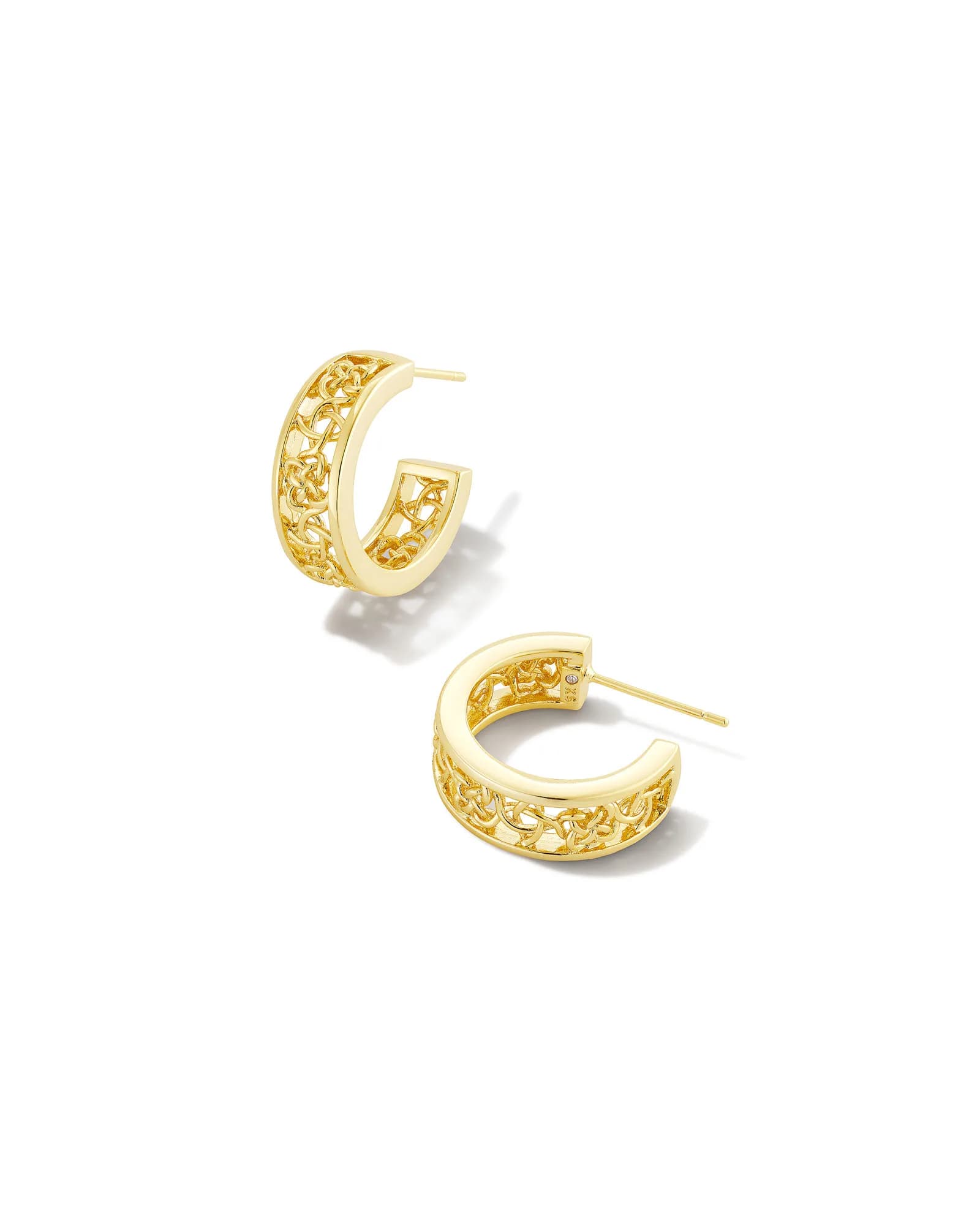 Kelly Huggie Earrings in Gold - Image 1